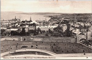 Canada Quebec From Parliament Buildings Vintage Postcard C091