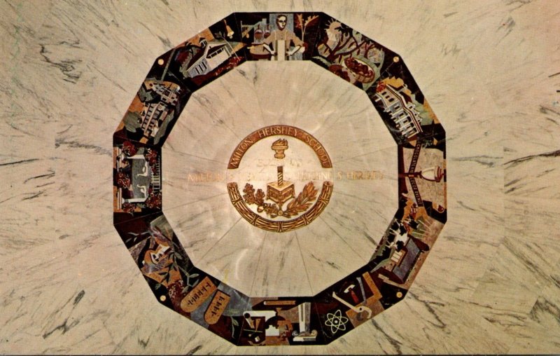 Pennsylvania Hershey Medallion In Center Of Rotunda Floor Founders Hall Milto...