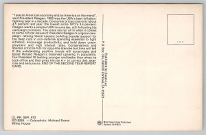 American President Reagan  Postcard X30