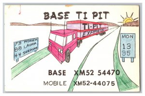 Postcard QSL CB Ham Radio Amateur Card From Montreal P.Q. Canada XM52 54470