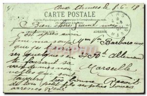 Old Postcard Biarritz La Cote des Basques in heavy weather