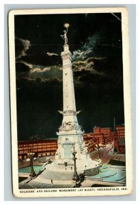 Vintage 1930's Postcard Soldiers & Sailors Monument Indianapolis Indiana