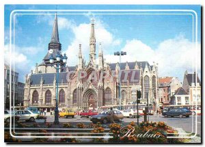 Modern Postcard Roubaix Eglise Saint Martin Looking northern France