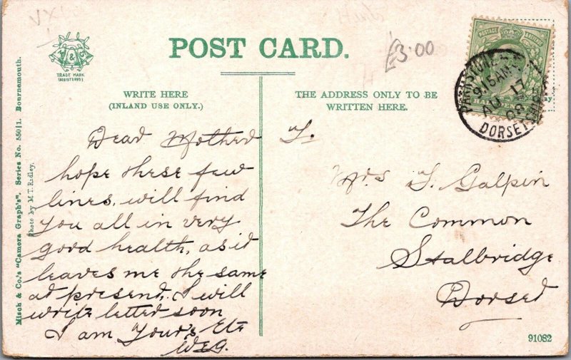 Dorset Postcard - Bournemouth The Square    XT694