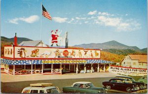 Sterling Alaska Fur & Game Farms Lake Placid NY St. Nicks Animals Postcard E89