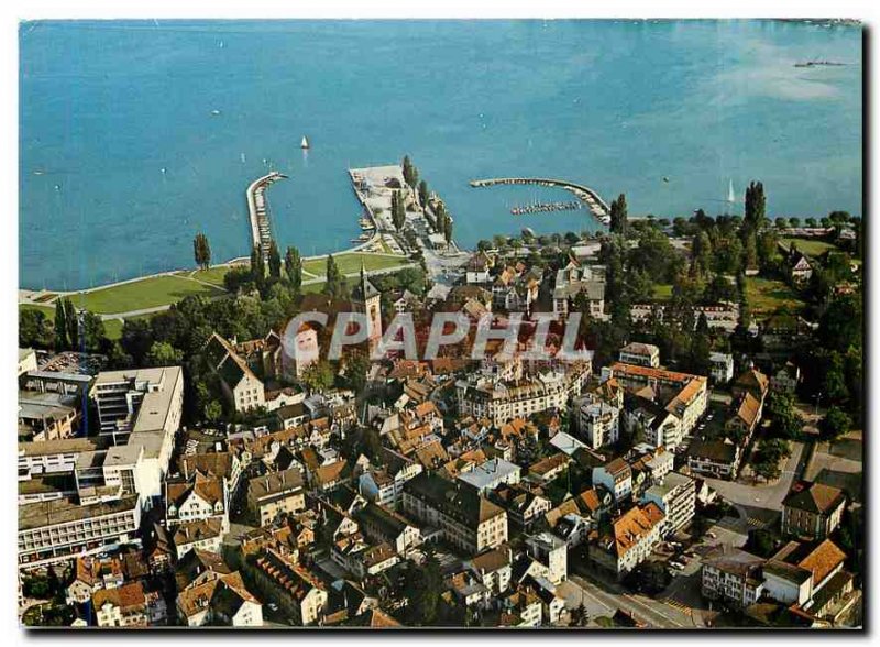 Postcard Modern Flugaufnahme Arbon am Bodensee