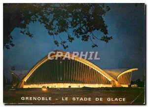 Modern Postcard Grenoble night Ice Stadium