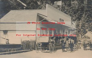 CA, Dyerville, California, RPPC, General Store,Post Office,Humboldt County,Photo