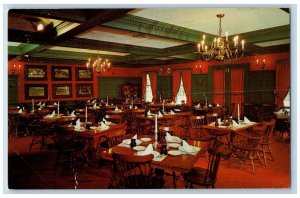 Bernardsville New Jersey NJ Postcard Fox Hounds Room Restaurant Interior c1960