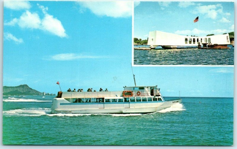 Postcard - Machado's Pearl Harbor Cruise Yacht Leilani