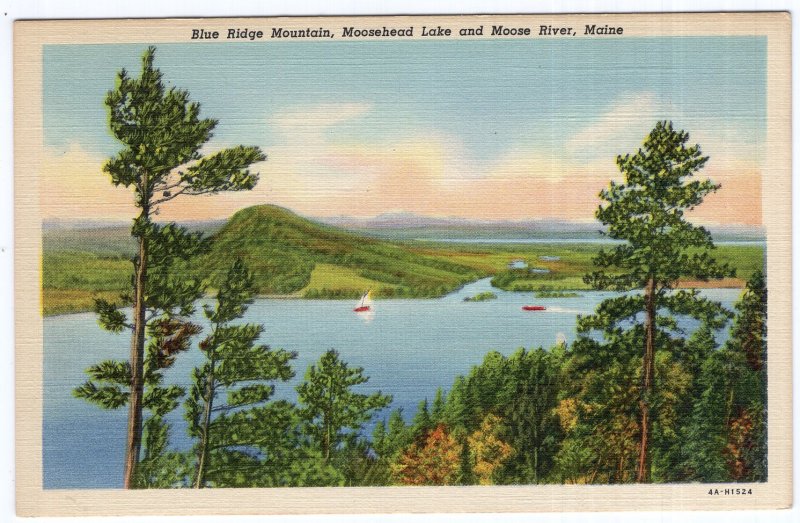 Blue Ridge Mountain, Moosehead Lake and Moose River, Maine