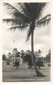 RPPC Capitol Formerly Royal Palace Honolulu Real Photo Hawaii P590 
