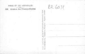 BR6031 Avenue des Champes Elysees Paris  france