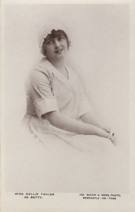 Nellie Taylor Edwardian Actress Real Photo Postcard