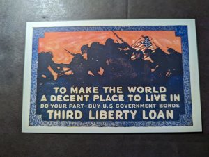 Mint France WWI Bond Postcard Buy US Government Bonds Third Liberty Loan