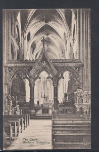 Co Durham Postcard - The Choir, Durham Cathedral   RS20229