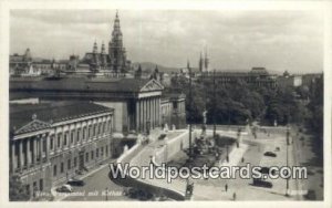 Parlament mit Rathaus Wien, Vienna Austria Unused 