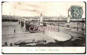 Old Postcard Lyon Pont Du Midi