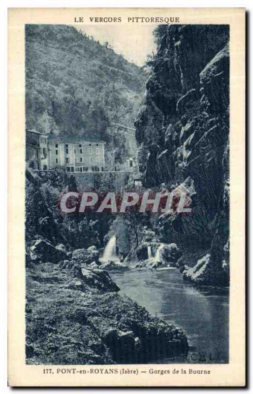 Postcard Old Bridge Royans of Bourne Gorges