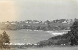 Postcard 1955 California Mendocino City  Stunning Beach View K-8 CA24-3374