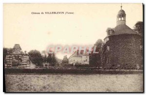 Postcard Old Chateau Villeblevin Yonne