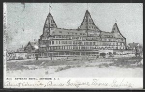 Arverne Hotel, Arverne, Queens, N.Y.C., Very Early Postcard, Used in 1906