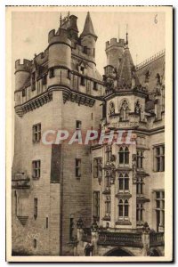 Old Postcard Chateau de Pierrefonds Oise Dungeon and the Staircase of Honor