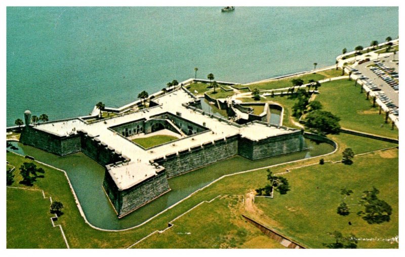 Florida  St. Augustine Aerial view Castillo De San Marcos National Monument