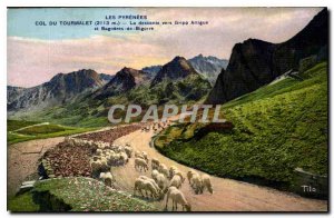 Old Postcard The Tourmalet Pyrenees Descent to Gripp Artigue and Bagneres de ...