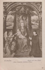 Hans Memling Maria Mit Dem Kinde German Wien Gallery Art Painting Old Postcard