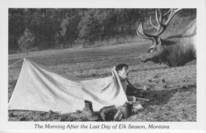 The Morning After Last Day Of Elk Season, MT Montana USA Postcard 