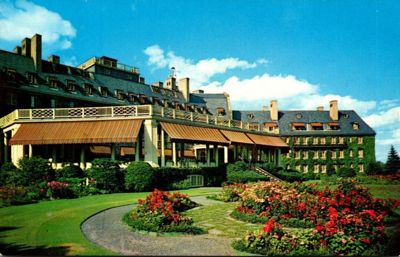 Pennsylvania Skytop View Of Lodge and Flower Gardens At Skytop Club