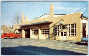 Monticello, New York NY ~ MONTICELLO POLICE & FIRE DEPARTMENT c1960s  Postcard