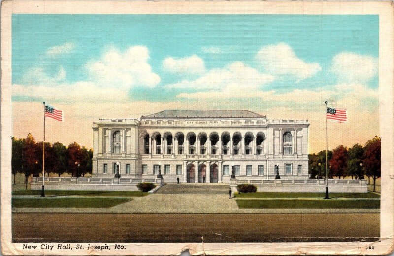 New City Hall St. Joseph MO Postcard PC198