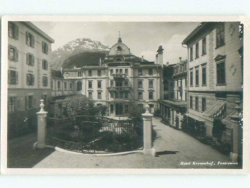 old rppc NICE VIEW Pontresina - Maloja - Graubunden Switzerland i2248