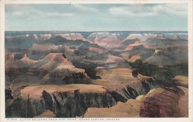 Arizona Grand Canyon Cloud Shadows From Hopi Point Fred Harvey Detroit Publis...