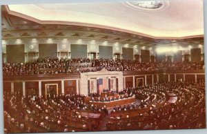 postcard Washington DC - Joint Session of Congress for State of the Union