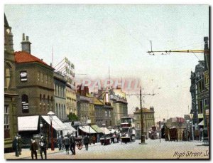 Postcard Old High Street Sheffield