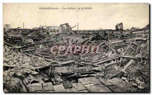 Old Postcard Tergnier The Atelers La Scierie Army