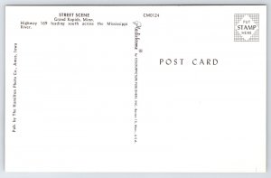 Grand Rapids Minnesota~Main Street~Hwy 169~Pokegama Hotel~Ford Dealer~1950s Cars