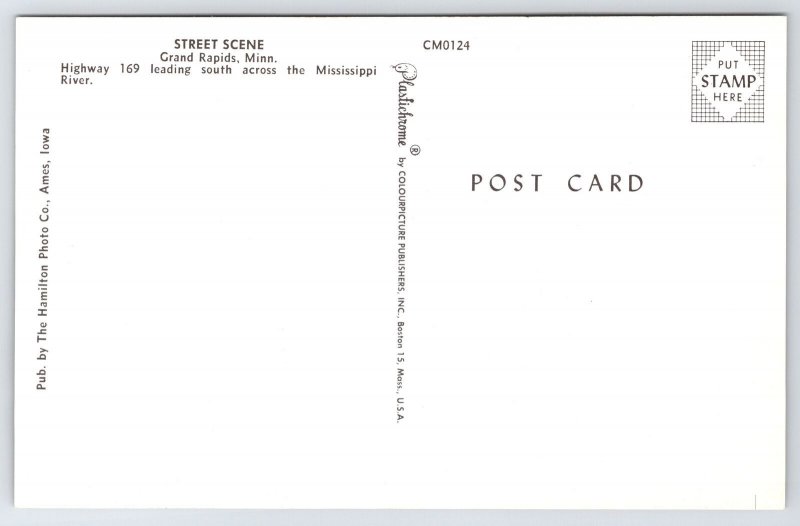 Grand Rapids Minnesota~Main Street~Hwy 169~Pokegama Hotel~Ford Dealer~1950s Cars