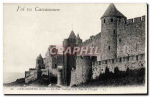 Old Postcard Carcassonne Cahuzac Tower and the Tower & # 39eveque