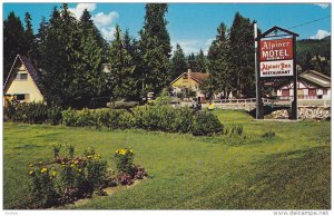The Alpiner Motel And Inn, Located On Hwy No. 1, Sicamous, B.C., Canada, 1940...