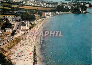 Postcard Modern Concarneau (Finistere) Brittany Colors in Les Sables Blancs