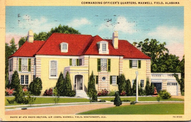 Alabama Montgomery Maxwell Field Commanding Officers' Quarters 1940 Curt...