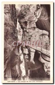Old Postcard Lovagny near Annecy Fier Gorges