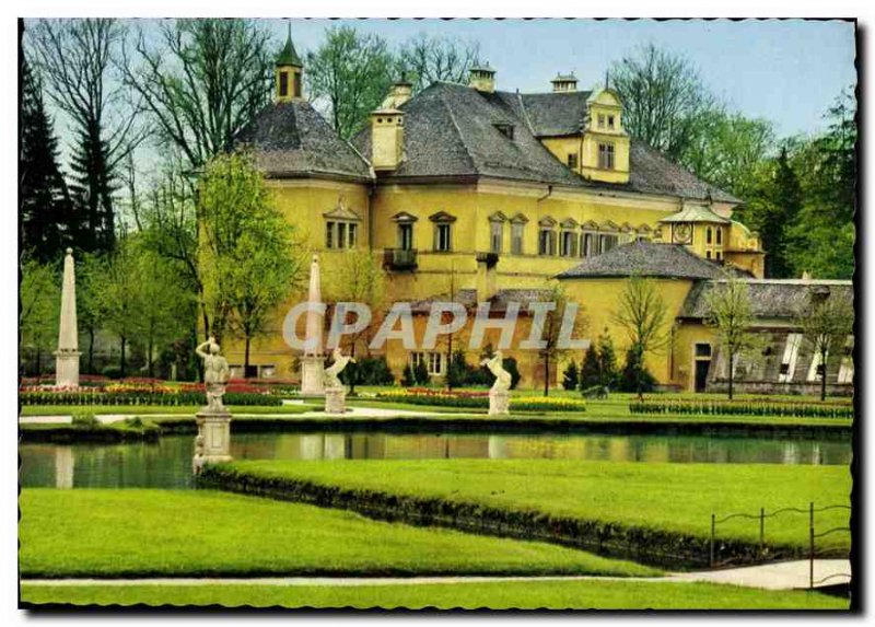 Postcard Old Salzburg Schlob Hellbrun von der Parkseite