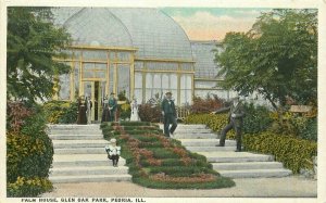 Illinois Peoria Palm House Glen Oak Sandler Commercialchrome Postcard 22-4338