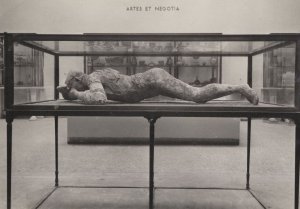 Pompeii Dead Corpse Rome Human Stamp Real Photo Postcard