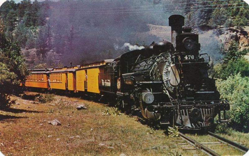 Engine 476 on Last Narrow Gauge Train - Durango to Silverton CO, Colorado